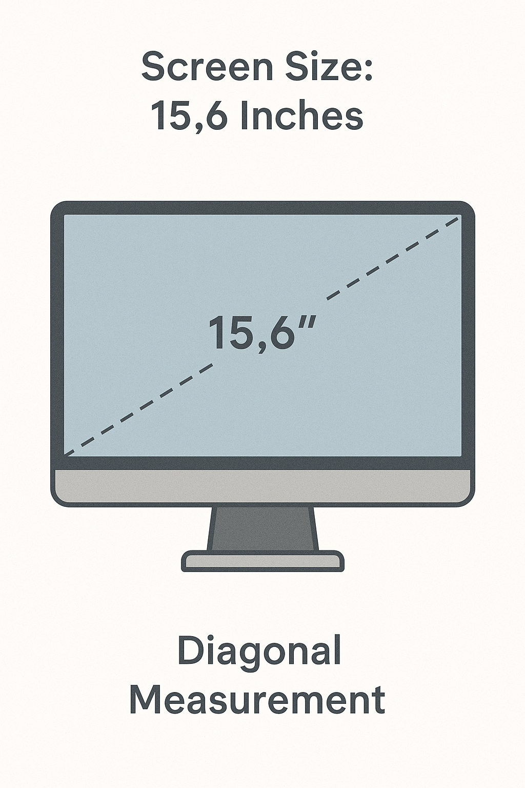 Screen size measurement diagram